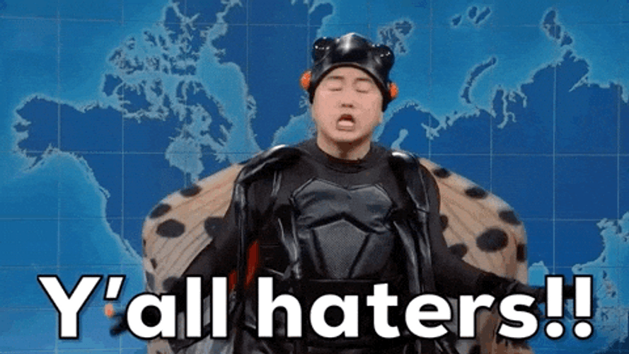 Bowen Yang In A Costume Y'all Haters GIF