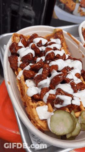 Bowl Of Food With Word Rest GIF