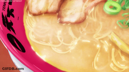 Bowl Of Ramen Saying Tenma GIF