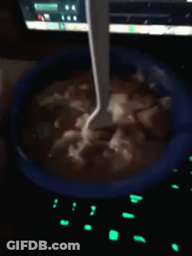 Bowl Of Soup With Spoon GIF