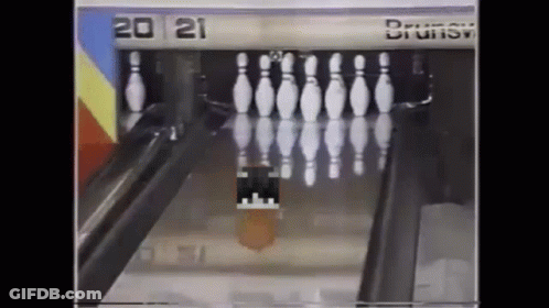 Bowling Alley With Score 20 And 21 GIF
