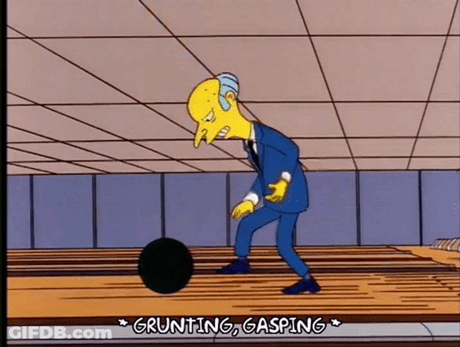 Bowling Ball Mr. Burns The Simpsons GIF