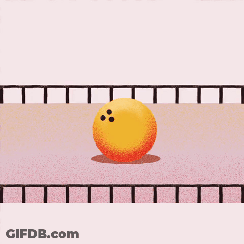 Bowling Ball Rolling Animation GIF