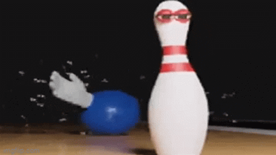 Bowling Ball Wave Slap Pin Animation You Thought GIF
