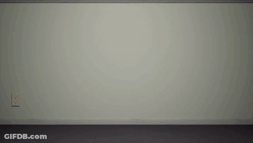 Bowling Ball With Face Flying GIF