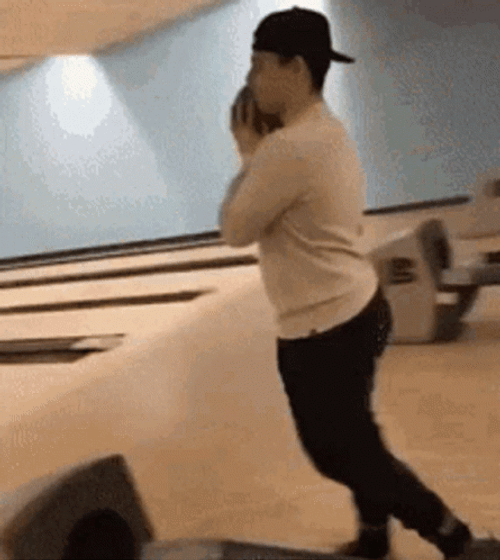 Bowling Flew Up Failed Meme GIF
