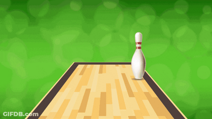 Bowling Pin Spare Strike GIF