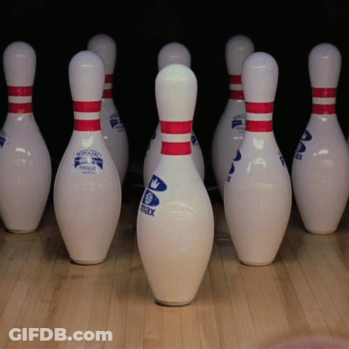Bowling Pin Strikeout Joel Coen GIF