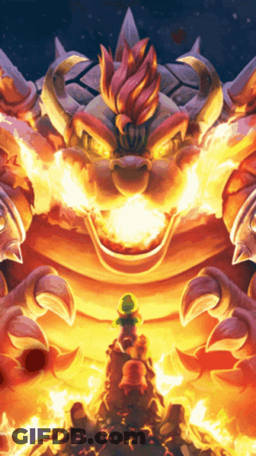 Bowser Final Boss Mario Art Station GIF