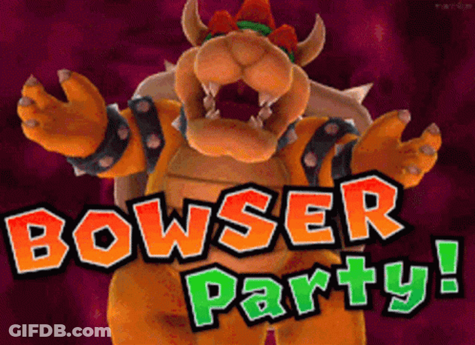 Bowser King Koopa Party GIF