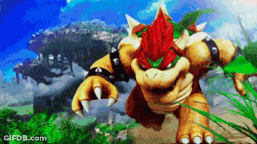 Bowser King Koopa Running GIF