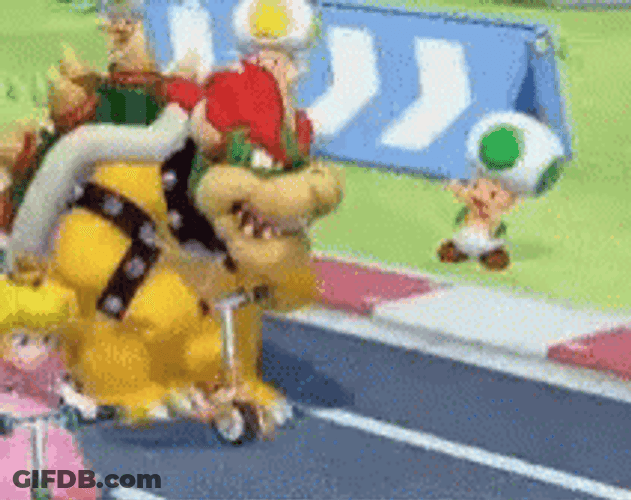 Bowser King Koopa Scooter GIF