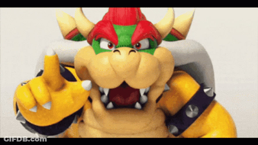 Bowser On His Phone Clip GIF