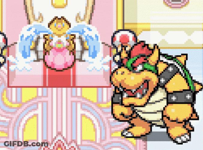 Bowser Peaches Crying Waterfall Tears GIF