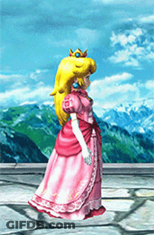 Bowser Peaches Cute Peaches Twirling GIF