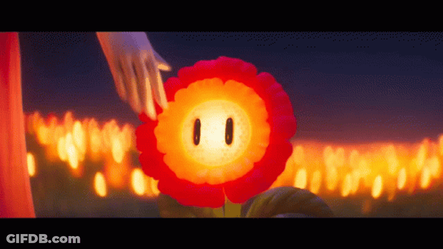 Bowser Peaches Flame Blooms GIF