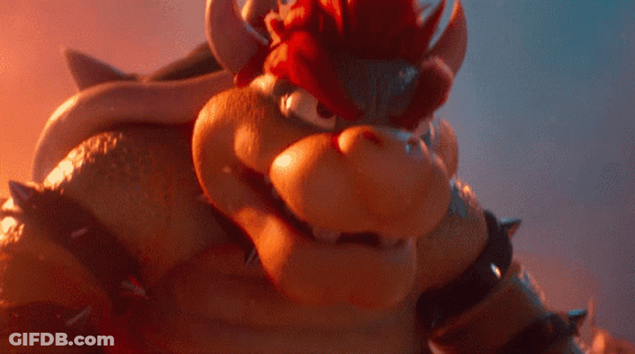 Bowser Peaches Open The Gates GIF