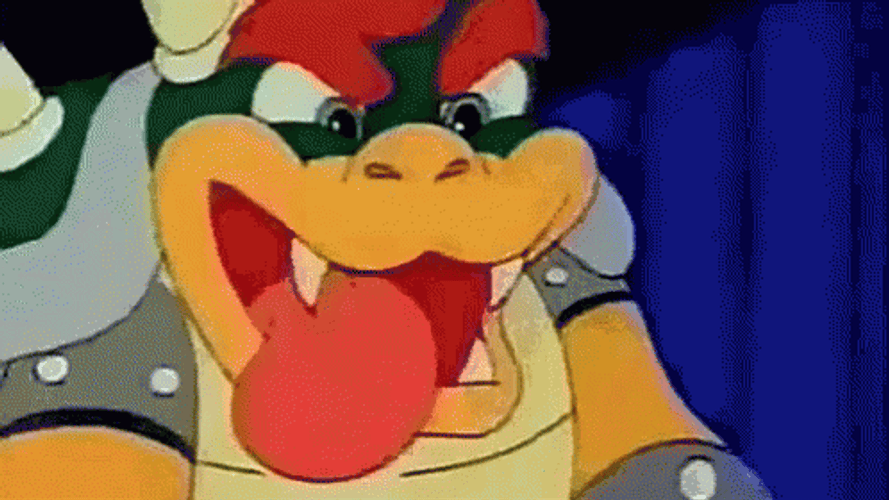 Bowser Peaches Tongue Out GIF
