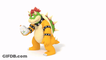 Bowser Standing In Dust Cloud GIF
