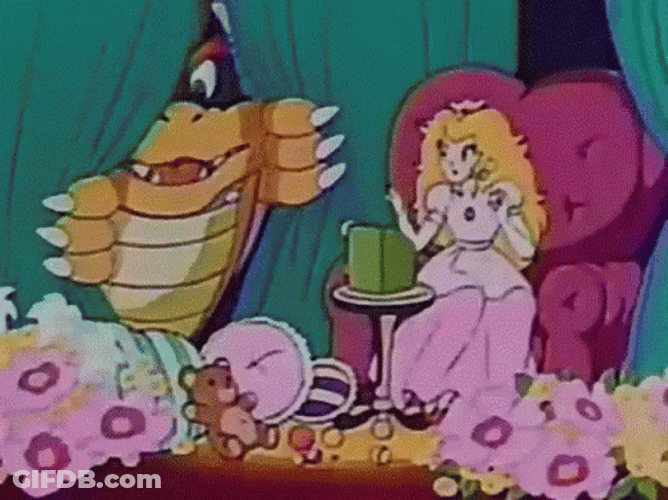 Bowser Super Mario Peach GIF
