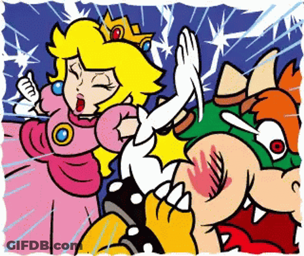 Bowser Super Mario Princess GIF