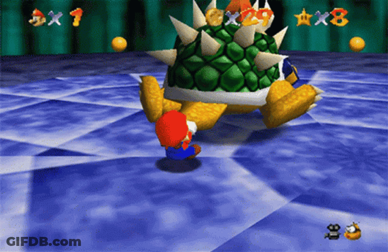 Bowser Super Mario Swing GIF