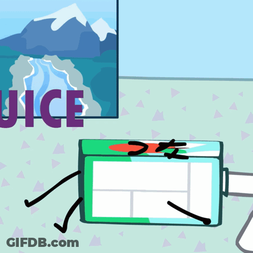 Box Of Apple Juice With Straw GIF