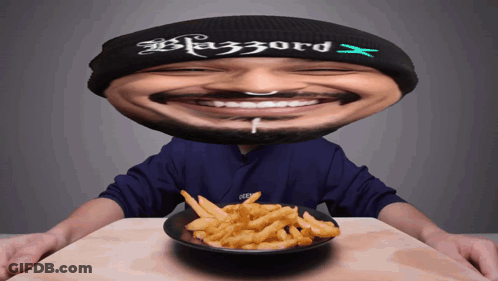 Box Of French Fries Pink Heart Fries Before Guys GIF
