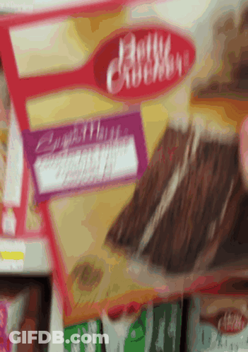 Box Of Hello Kitty Cake Mix GIF