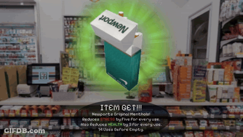 Box Of Newport Original Menthols GIF