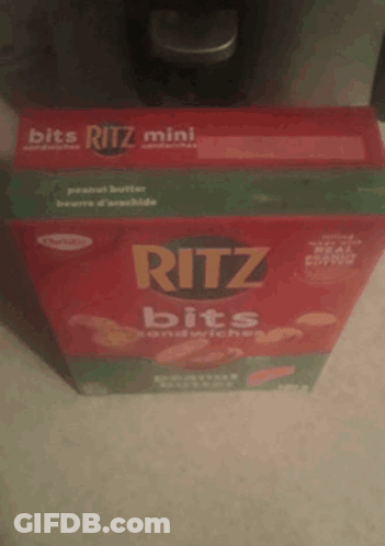 Box Of Ritz Bits On Counter GIF