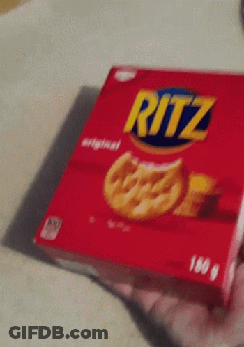 Box Of Ritz Crackers On Counter GIF