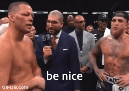 Boxer Being Interviewed Be Nice GIF