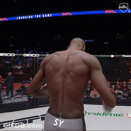 Boxer Doing Thank You Bow Gesture GIF