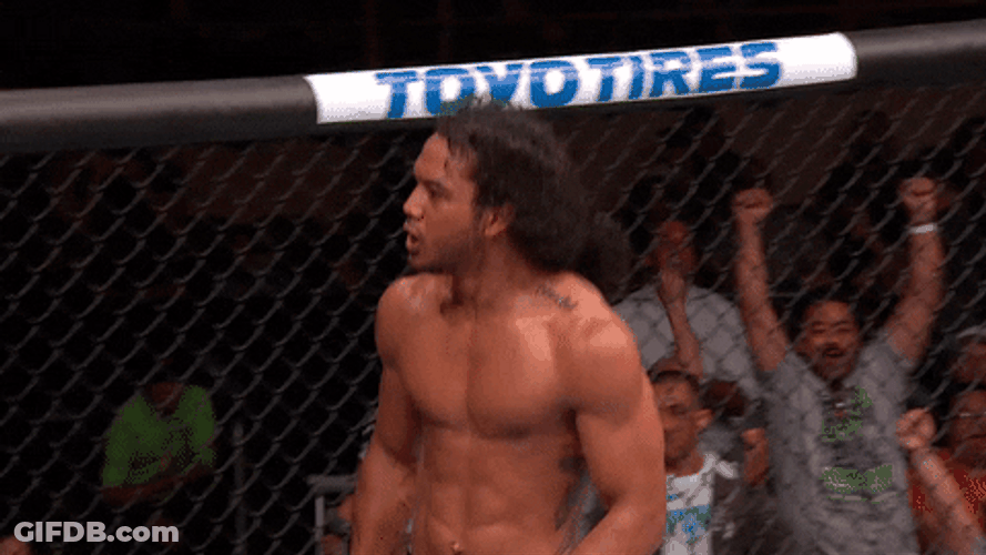 Boxer Guy Screaming Ahhh GIF