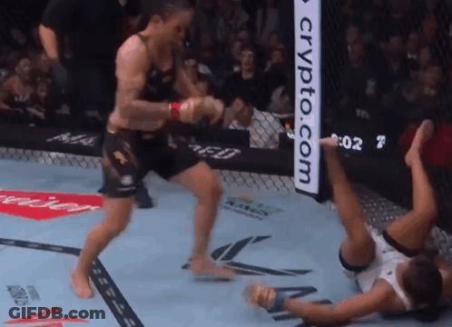 Boxer In Ring With Crypto.com Sign GIF