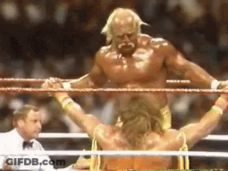 Boxer Standing Arms Outstretched GIF