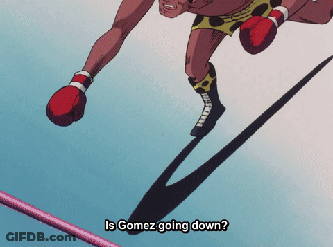 Boxer With Is Gomez Going Down Above Him GIF