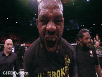 Boxer With Microphone In Ring GIF