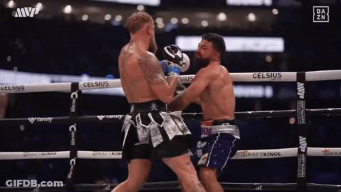 Boxers Fighting In Celsius Ring GIF