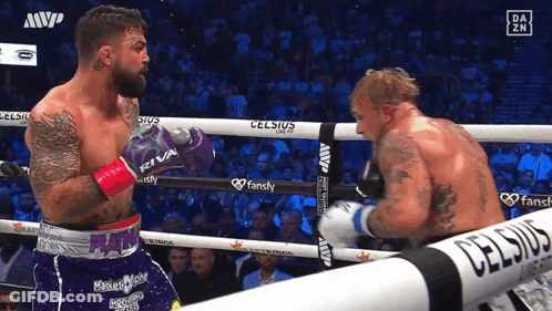 Boxers Fighting In Ring GIF