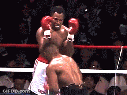 Boxers Fighting In Ring With KC Shirt GIF
