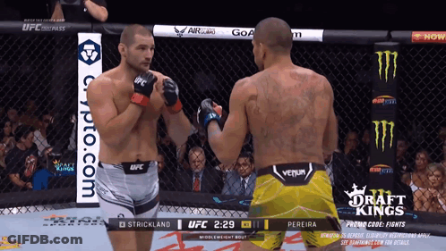 Boxers In Ring With Draft Kings GIF