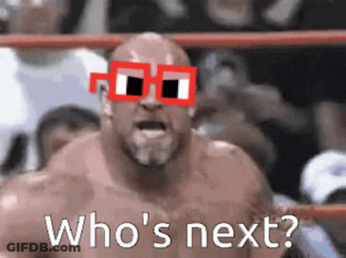 Boxing Man With Sunglasses Saying Who's Next GIF