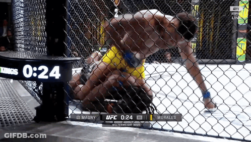 Boxing Match Between Magny And Morales GIF