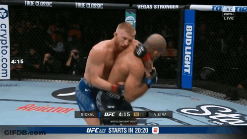 Boxing Match Between Nickal And Vieira GIF