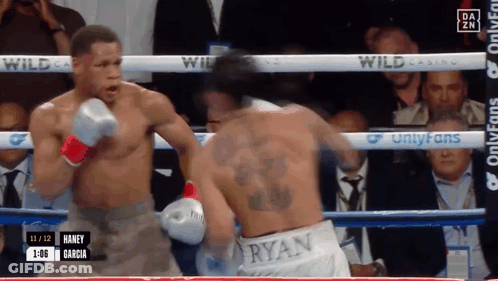 Boxing Match Between Ryan And Haney Garcia GIF