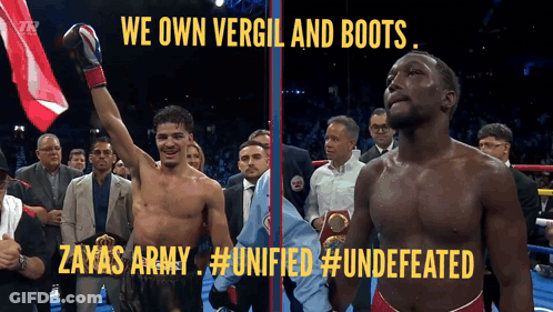 Boxing Match Between Zayas Army And Unified Undefeated GIF