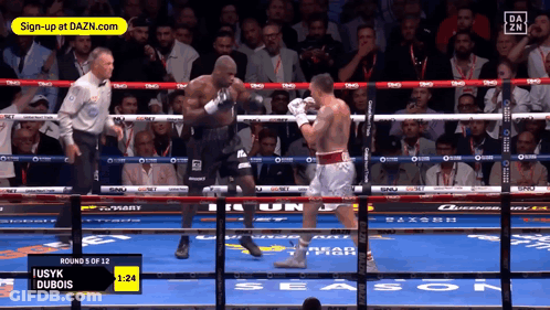 Boxing Match Broadcast On Dazn GIF