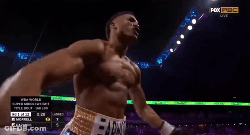 Boxing Match Broadcast On Fox PBC GIF